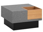 WOHNLING WL6.930 Couchtisch Grau 65 cm x 65 cm x 40 cm