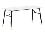 WOHNLING Esszimmertisch Marmor-Optik WL6.957 weiß