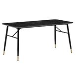 WOHNLING Esszimmertisch Marmor-Optik WL6.960 schwarz