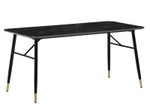 WOHNLING Esszimmertisch Marmor-Optik WL6.962 schwarz