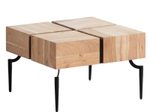 WOHNLING WL6.979 Couchtisch Akazie 60 cm x 60 cm x 40 cm