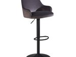 WOHNLING Barhocker WL7.006 Samt grau