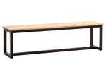 WOHNLING WL7.066 Esszimmerbank Akazie Massivholz Metall Loft-Style 160x40x45 cm