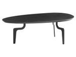 WOHNLING WL7.126 Couchtisch Schwarz Mango 86 cm x 50 cm x 30 cm