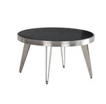 WOHNLING WL7.128 Couchtisch Silbern 60 cm x 60 cm x 33 cm