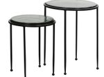 WOHNLING WL7.129 Beistelltisch (2er Set) Grün 45 cm x 45 cm x 52 cm
