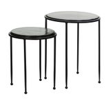 WOHNLING WL7.129 Beistelltisch (2er Set) Grün 45 cm x 45 cm x 52 cm