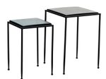 WOHNLING WL7.130 Beistelltisch (2er Set) Bunt 39 cm x 39 cm x 55 cm