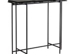 WOHNLING WL7.138 Konsolentisch Schwarz 90 cm x 29 cm x 85 cm