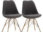WOHNLING 2er Set Esszimmerstuhl CARA WL7.140 grau