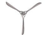 WOHNLING WL7.167 Deko Propeller Wand 85x85 cm Silber