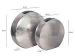 WOHNLING WL7.180 Vasen 2er Set Silber