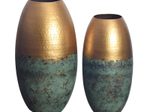 WOHNLING WL7.184 Vasen 2er Set Patina Gold