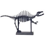 WOHNLING WL7.185 Dekofigur Spinosaurus Aluminium Schwarz mit Sockel