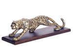 WOHNLING WL7.194 Deko Panther Aluminium Gold