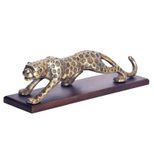 WOHNLING WL7.194 Deko Panther Aluminium Gold