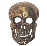 WOHNLING WL7.202 Deko Totenkopf Gold