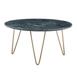 WOHNLING WL7.211 Couchtisch Mamor Grün 70 cm x 70 cm x 35 cm