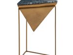 WOHNLING WL7.213 Beistelltisch Metall Gold 37x37x50 cm