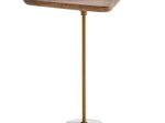 WOHNLING WL7.216 Beistelltisch Massivholz / Metall 40x40x55 cm