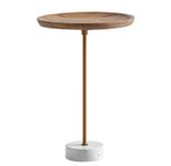 WOHNLING WL7.217 Beistelltisch Massivholz / Metall 40x40x55 cm