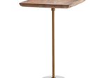 WOHNLING WL7.218 Beistelltisch Massivholz / Metall 35x35x55 cm