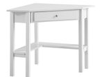 WOHNLING WL7.220 Schreibtisch 76x76x76 cm Weiß MDF