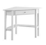 WOHNLING WL7.220 Schreibtisch 76x76x76 cm Weiß MDF