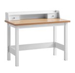 WOHNLING WL7.221 Schreibtisch 106x88x55 cm Weiß MDF