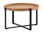 WOHNLING WL7.311 Couchtisch Akazie 60 cm x 60 cm x 35 cm
