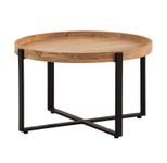WOHNLING WL7.311 Couchtisch Akazie 60 cm x 60 cm x 35 cm