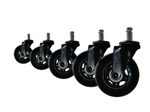 AMSTYLE Universal-Schwerlastrollen 5er Set SPM1.980 Schwarz