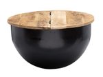 WOHNLING WL6.323 Couchtisch Schwarz 60 cm x 60 cm x 34 cm