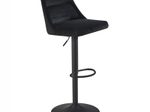 WOHNLING Barhocker WL7.000 Samt schwarz