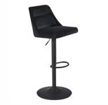 WOHNLING Barhocker WL7.000 Samt schwarz