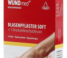 WUNDmed® Blasenpflaster SOFT & Druckstellenkissen transparent 4 St.