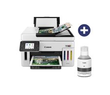 Canon MAXIFY GX6150 MegaTank Multifunktionsdrucker + Canon Original GI-56 PGBK Nachfülltinte - schwarz bis 6.000 Seiten