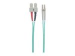 Intellinet Fiber Optic Patch Cable OM4 LC/SC 20m Violet