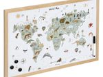 Zeller Magnet-/Schreibtafel Weltkarte 60,0 x 40,0 cm