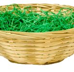 Osterkörbchen mit Ostergras, natur