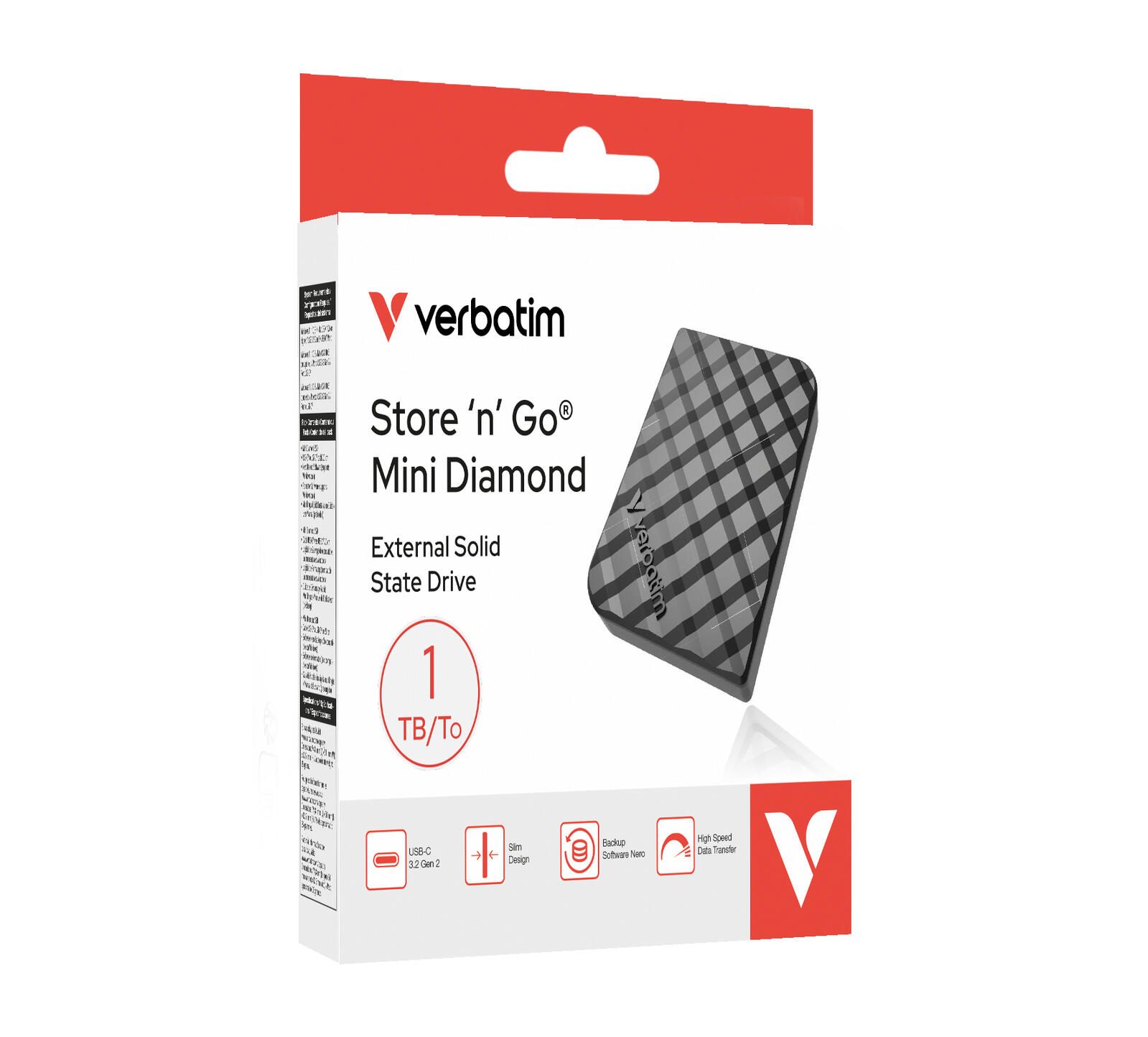 Verbatim Store 'n' Go Mini Diamond Externe SSD 1 TB