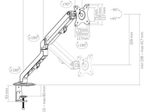 Hagor Easy Flex Single 17 - 27" Monitorhalterung vollbeweglich
