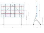 Hagor HP LED Floorstand Infiled WP 135“ LED-Standsystem freistehend
