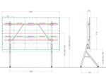 Hagor HP LED Floorstand Maxhub Raptor 138“ LED-Standsystem freistehend