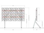 Hagor HP LED Floorstand NEC FC015i 138“ LED-Standsystem freistehend