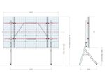 Hagor HP LED Floorstand Sharp/NEC E015i 135“ LED-Standsystem freistehend