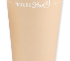 NATURE Star Einweg-Kaffeebecher, 400 ml, braun, weiß