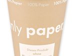 NATURE Star Einweg-Kaffeebecher, 300 ml, braun, weiß