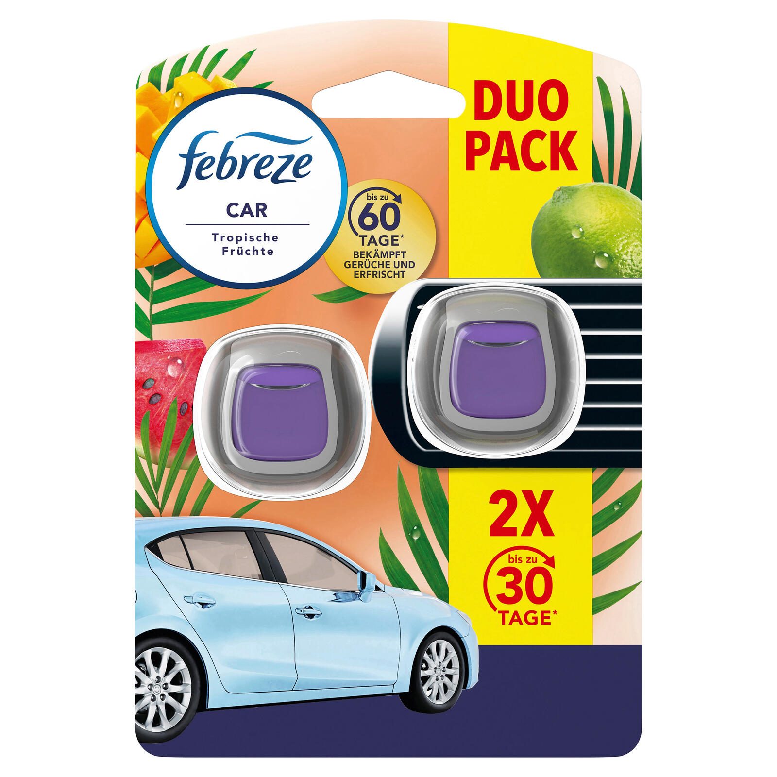 febreze CAR Tropische Früchte Autoduftspender 2 ml