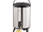 APS Isolier-Getränkespender schwarz, silber 9,5 l